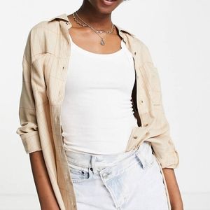 Hollister Step Hem shacket